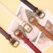 Retro simple chain square buckle women's belt fashion versatile dress coat decorative belt women's belt batch_viptrois.com