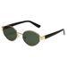 Women's High-End Metal Sunglasses - Fashion Oval Small Frame (Trendy Photo-Friendly Glasses)_viptrois.com