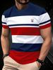 Men's Clothing Short Sleeved Training Stitching Sports Running Breathable Slim Fit T Shirt_viptrois.com