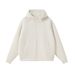 Men's & Women's Oversized Zip-Up Hoodie With High Neck - 400GSM Heavyweight Liquid Cotton Blend, Drop Shoulder Sleeves, Casual Streetwear Pullover_viptrois.com
