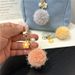 Bag Charm Small Fresh Flower Pompom Car Keychain Colorful Candy Ball Pearl Bag Pendant Earphone Bag Pendant Accessories_viptrois.com