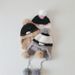 Kids'caps Winter new plush ear-protection hat parent-child stylish warm pullover hat children's hat_viptrois.com