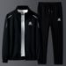 Men's Clothing Trendy Loose Jacket Casual Sportswear Trendy Two Piece Suit Men_viptrois.com