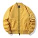 Men's Bomber Jacket - Windproof & Quilted Lining Flight Jacket For Men, Slim Fit, Lightweight & Warm, All-Season Casual Outerwear_viptrois.com