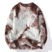 Loom National Trend European And American Tie-Dye For Men Autumn Winter Retro Pullover Knitted Gradient Sweater_viptrois.com