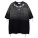 Men's Clothing American Heavy Washed Short Sleeved T Shirt Men's Oversize Hip Hop Trendy Brand Yabi Style Couple Half Sleeve Cut Holes_viptrois.com