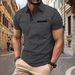2025d 2024 Summer Polo Shirt With Button And Plaid Pattern For Men_viptrois.com