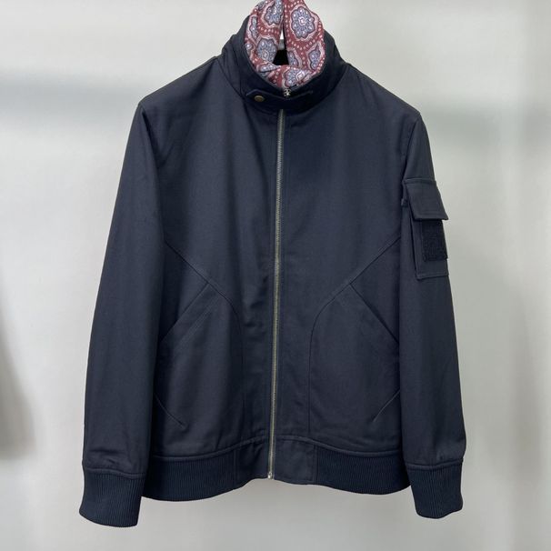 25 Spring And Autumn New Washed Cotton Flight For Men, American Retro Old Money Style Stand Collar Casual Jacket_viptrois.com