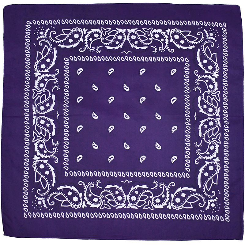 Polyester Cashew Flower Scarf Cycling Square Scarf Hip Hop Cashew Flower Mask Scarf Head Scarf_viptrois.com