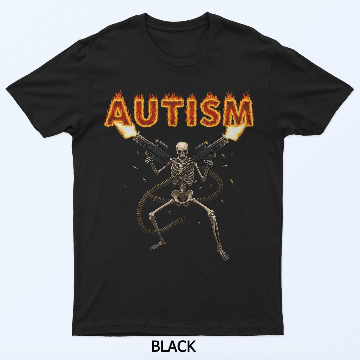 Funny Autism Skeleton Meme Funny For Men Women T-Shirt Mens Womens Tees Top_viptrois.com