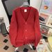 Pure 2025 New Christmas Red Sweater Men, Autumn And Winter Outerwear, Atmosphere-Enhancing, Super Stylish Knitted Jacket For_viptrois.com