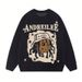 Cartoon Graphic Knit Sweater – Unisex Streetwear Pullover With Playful Print (Black, S-XL)"_viptrois.com