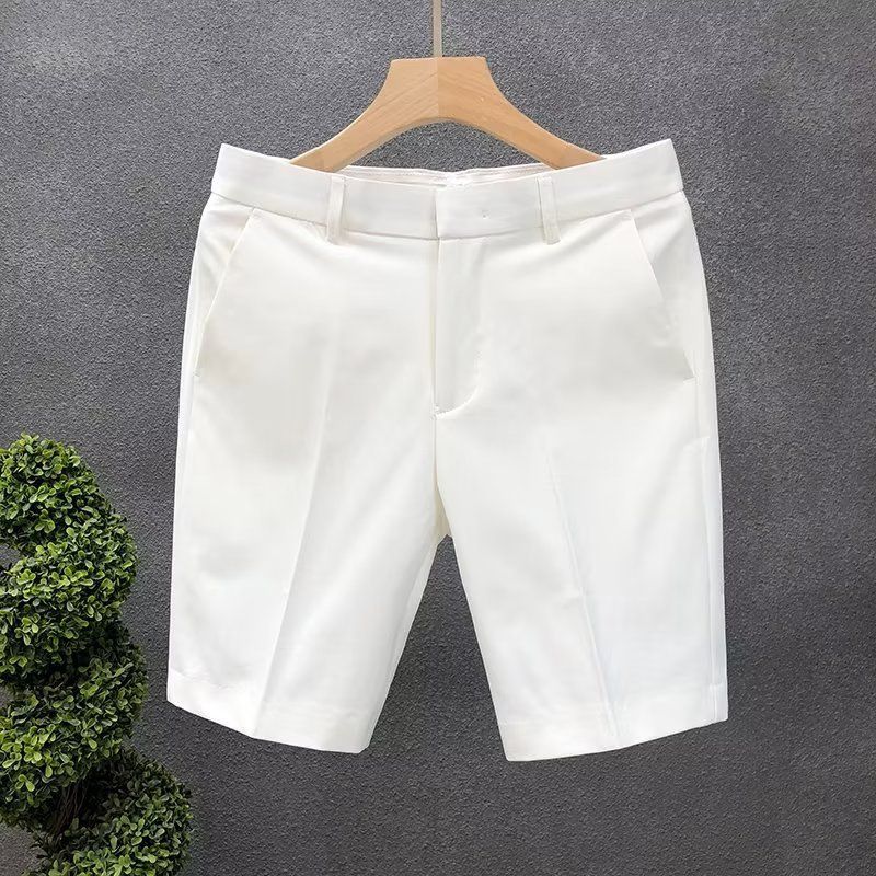 Men's Slim Fit Casual Shorts - Lightweight Breathable Summer Chino Shorts With Straight Leg, Comfortable Stretch Fabric, Multiple Colors & Sizes_viptrois.com