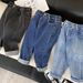 2025 New Boys Jeans Spring Autumn Winter Stylish Elastic Children's Clothing Boys Plus Velvet Loose Thin Long Pants_viptrois.com