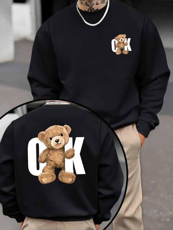 Autumn And Winter Men's Top Sweatshirt Loose And Comfortable Warm And Hooded Sweatshirt Men's Clothing_viptrois.com
