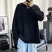 280g Autumn Long Sleeve T-Shirt Loose New American Style Simple Tee Large Size Men's Base Layer Pure Cotton Top_viptrois.com