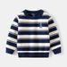 kids'clothing Fashion striped sweater Children's embroidered base sweater baby sweater_viptrois.com