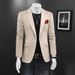 Man's clothing Men's casual suit large size slim-fit suit jacket Men's fashion handsome solid color small suit_viptrois.com