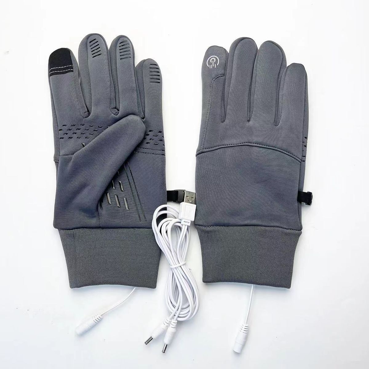 USB Electric Heating Gloves For Autumn And Winter Cycling Sports Warm Touch Screen Waterproof Gloves_viptrois.com