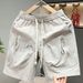 Trendy American Style Men's Summer Cargo Pants Loose Fit plus Size Sporty Casual 5 Point New Style_viptrois.com