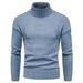 Men's Clothing Men's Knitted Sweater, Men's High Necked Fashionable Long Sleeved Sweater, Base Sweater_viptrois.com