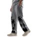 Men's Hawaiian Print Casual Pants - Loose Fit Cotton Linen Blend (Breathable & Comfortable For All Seasons)_viptrois.com