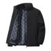 Monochrome Man- 25 Autumn New Men's Loose Fit Versatile Trendy Plus Size Middle-Aged Business Stand Collar Casual Jacket Coat For Men_viptrois.com