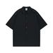 "Men's/Women's Summer Casual T-Shirt - Lightweight Breathable Polyester, Basic Solid Color, Comfort Fit, Black & White Options"_viptrois.com