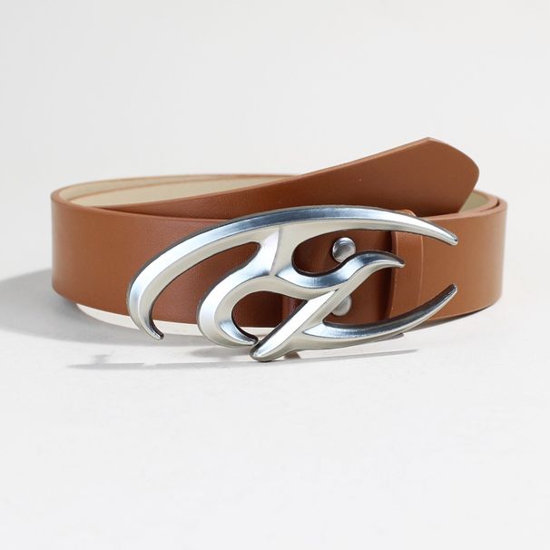 Vintage R-Buckle Belt For Women - Minimalist Chic Waist Strap | Retro High-Quality Leather Strap For Jeans & Pants (Adjustable 26-36 Inch)_viptrois.com