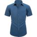 Cross Border Short Sleeved Solid Color Men's Shirt Formal Shirt Free Ironing Men's Clothing Hot Sale_viptrois.com