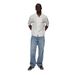 Men's Retro Washed Straight Leg Loose Fit Casual Pants Light Color Trendy Distressed Versatile Style Long Trousers_viptrois.com