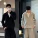 Fashion Versatile High-End Two-Piece Design Simple Casual Long Sleeve Autumn Unisex Couple Pullover Sweatshirt_viptrois.com