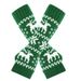 Unisex Warm half-finger gloves knitted acrylic deer cuff for Christmas Day medium length men and women_viptrois.com
