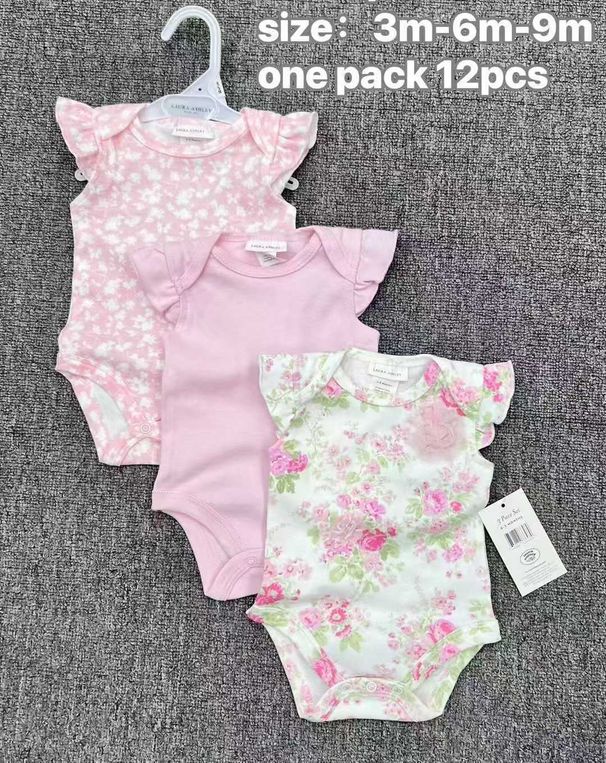 Cross Border Baby Jumpsuits For Boys And Girls Three Piece Suits For Boys And Girls Short Sleeved Suits For Summer Thin_viptrois.com