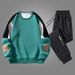 Men's Clothing Spring and Autumn Suit Sweatshirt Men's Cotton New Round Neck Loose Large Size Fat Bottoming Shirt Trendy Top Jacket_viptrois.com
