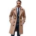 Men's Clothing Autumn And Winter High Quality Thickened Medium And Long Double Breasted Woolen Slim Fit Coat_viptrois.com