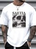 Saetia Band T-shirt, Screamo Band T-shirt, Skram Life Clothing TE5763 Fashion Versatile Homme Stylish Breathable Graphic Slightly Summer_viptrois.com