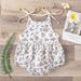 Instagram floral camisole triangle new baby jumpsuit crawling suit for children_viptrois.com