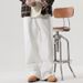 Shanggu Autumn White Jeans American Trendy Brand Hip Hop Wide Leg Loose Extended Men's Pants_viptrois.com