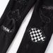 Men's Clothing Slim Fit Ripped Patch Men's Diamond Jeans Men's High Street Slim Trendy Brand Men's Pants 8538_viptrois.com