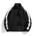 Monochrome Man- Spring And Autumn Striped Color-Block Printed Label Jacket Stand Collar Casual Coat Versatile Sports Clothing Men's Plus_viptrois.com