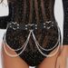 Fashion Punk Leather Heart-Shaped Decor Body Sexy Waist Chain Performance Strap Belt_viptrois.com