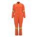 Men's Clothing Spring And Autumn Pure Cotton Solid Color One Piece Workshop Reflective Strip Work Clothes_viptrois.com
