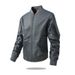 Men’s Slim Fit Bomber Jacket – Lightweight Corduroy Zip-Up Flight Coat With Hood (Black, Navy, Olive, Gray)_viptrois.com