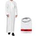 Men's Clothing Robe Qatar Stand Collar Robe Pocket Design Arab Middle East Men's Clothing Spot_viptrois.com