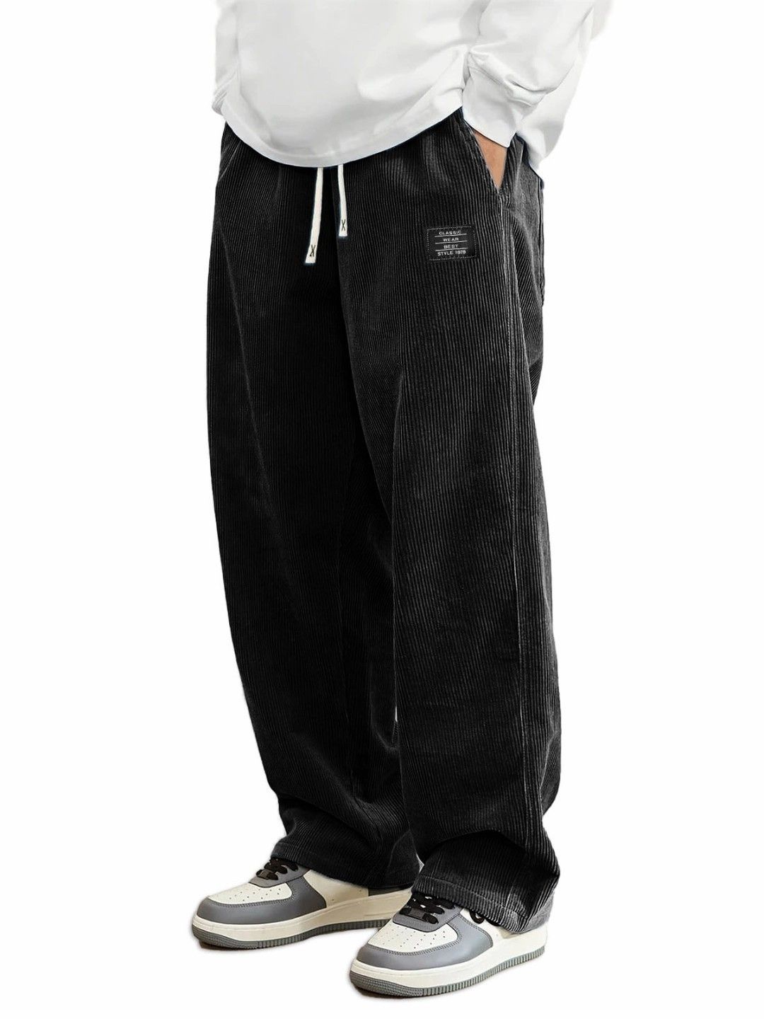 Men's Corduroy Pants - Comfortable Straight Fit Casual Trousers For Autumn, Breathable & Lightweight, (Multiple Colors Available)_viptrois.com