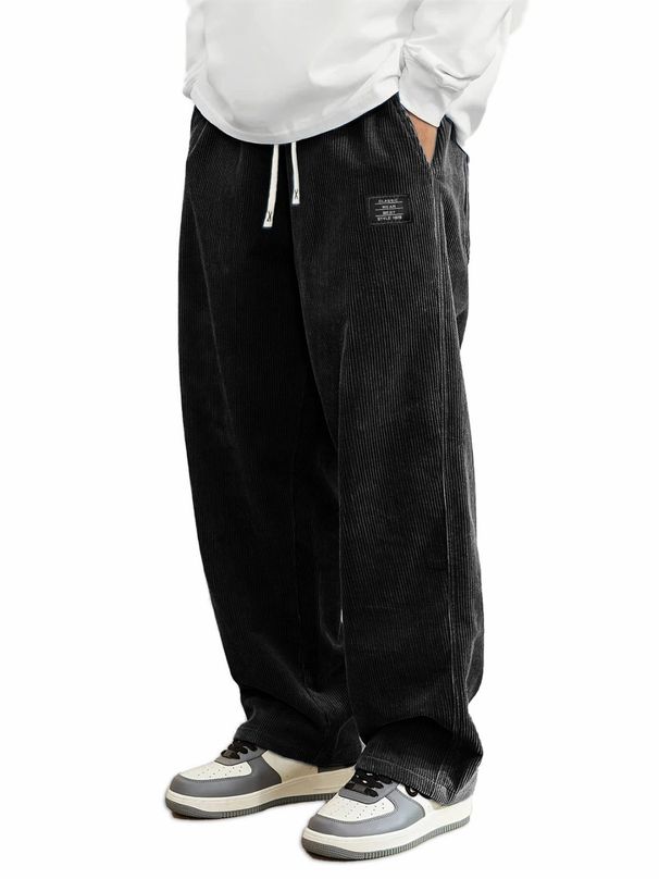 Men's Corduroy Pants - Comfortable Straight Fit Casual Trousers For Autumn, Breathable & Lightweight, (Multiple Colors Available)_viptrois.com