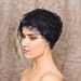 New Four Season Style 5 Small Flowers Stretchy White Hair Lace Cap Fashion Home Hat Plate Hair Hat_viptrois.com
