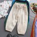 XUANMU Summer Boys Girls Cotton Linen Pants Casual Baby Kids Loose Harem Pants Girl Breathable Pant Children Clothing XB006_viptrois.com