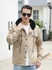 Hot Selling Men's Casual Jacket New Hooded Sweatshirt Fashionable Solid Color Autumn And Winter Cardigan Trend_viptrois.com